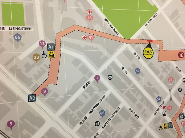 西營盤駅構内図2